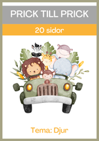 Prick till prick - Tema djur (20 sidor)