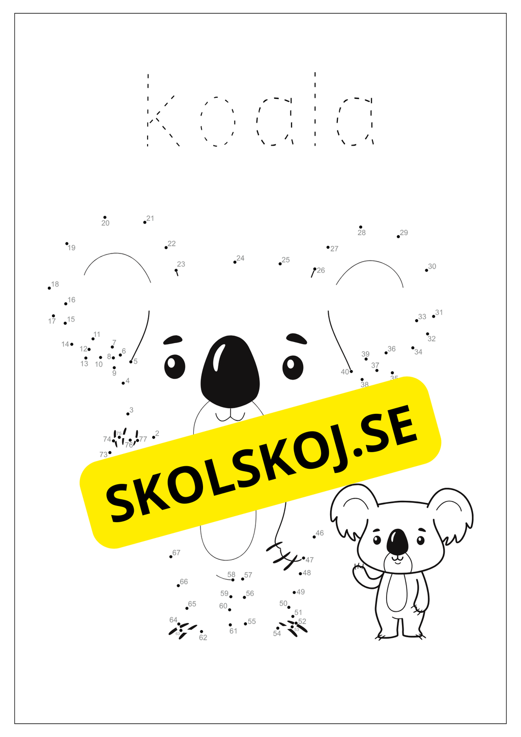 Prick till prick - Tema djur (20 sidor)