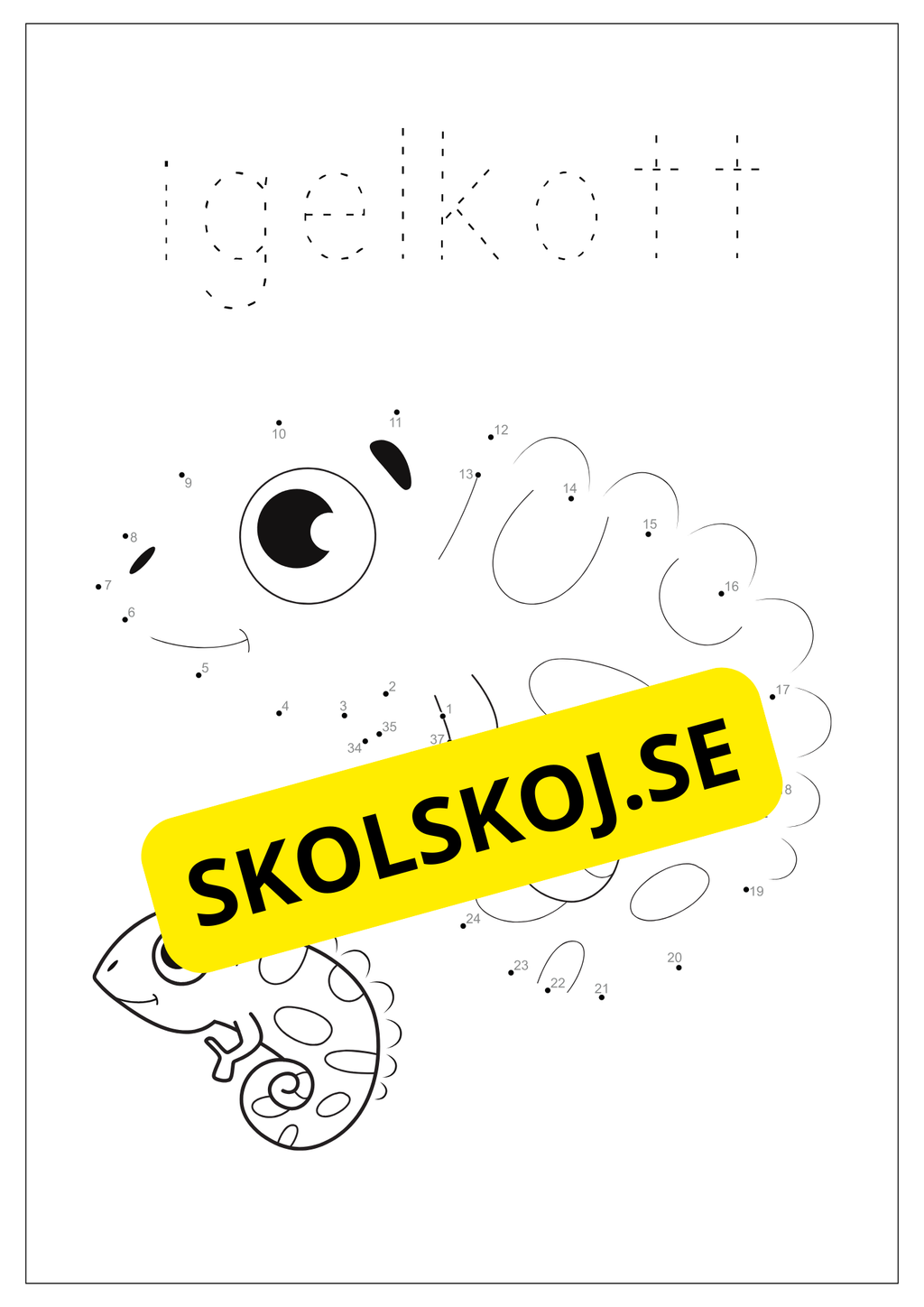 Prick till prick - Tema djur (20 sidor)