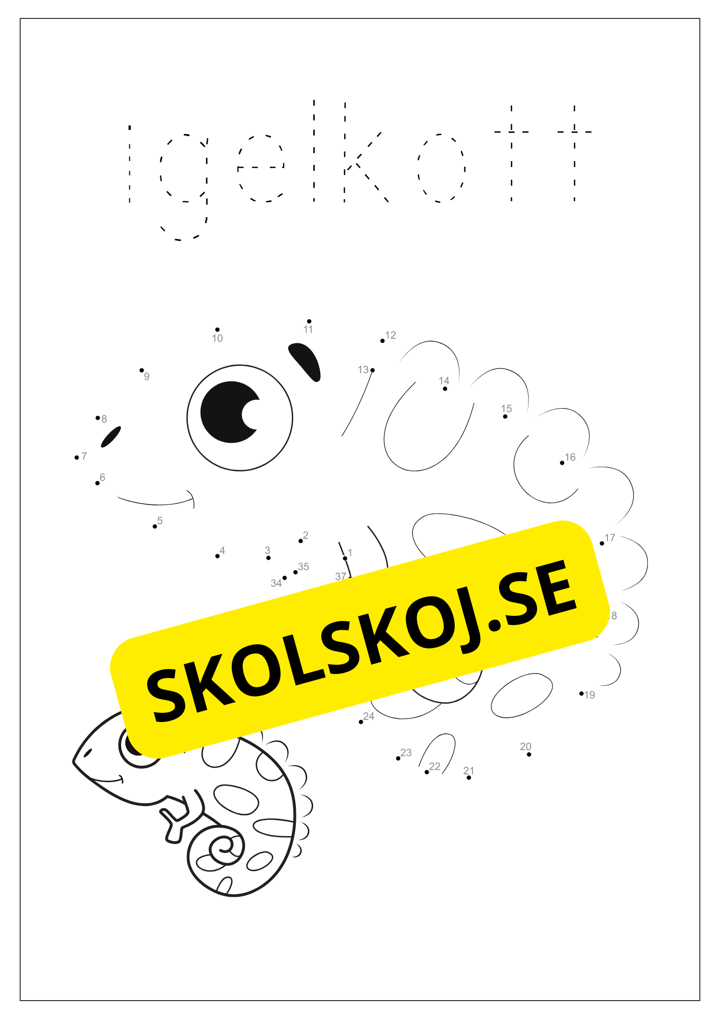 Prick till prick - Tema djur (20 sidor)