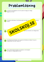 Problemlösning - Årskurs 4 - Addiion och subtraktion