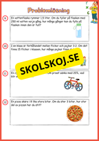Problemlösning - Årskurs 6