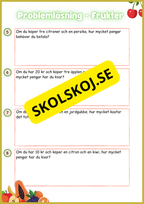 Problemlösning - Frukter