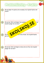 Problemlösning - Frukter