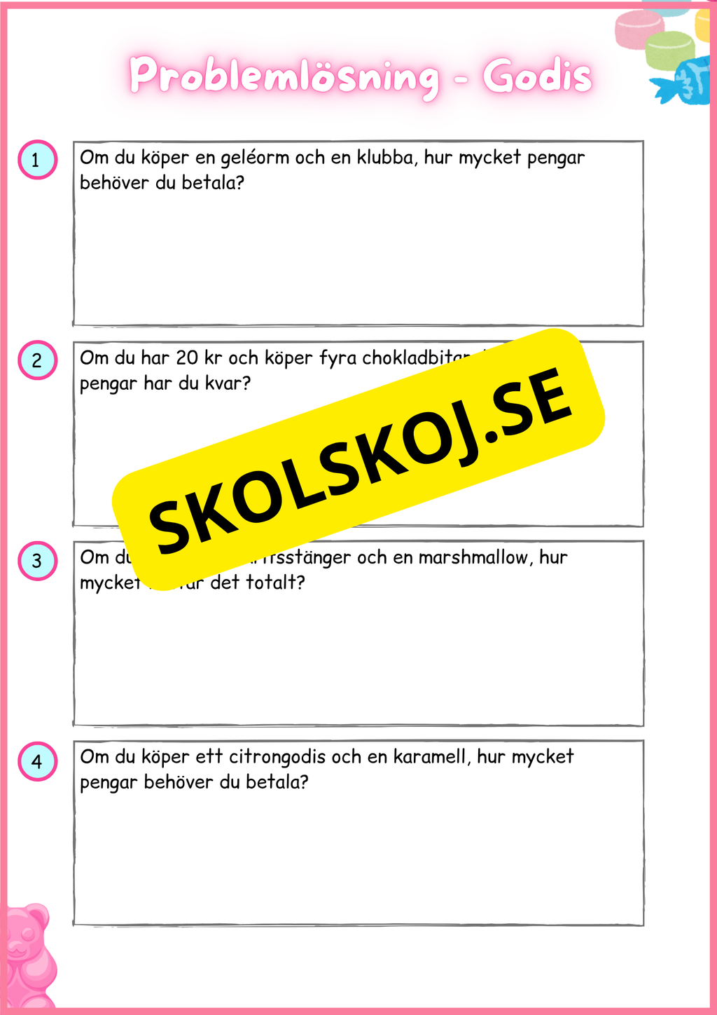 Problemlösning - Godis