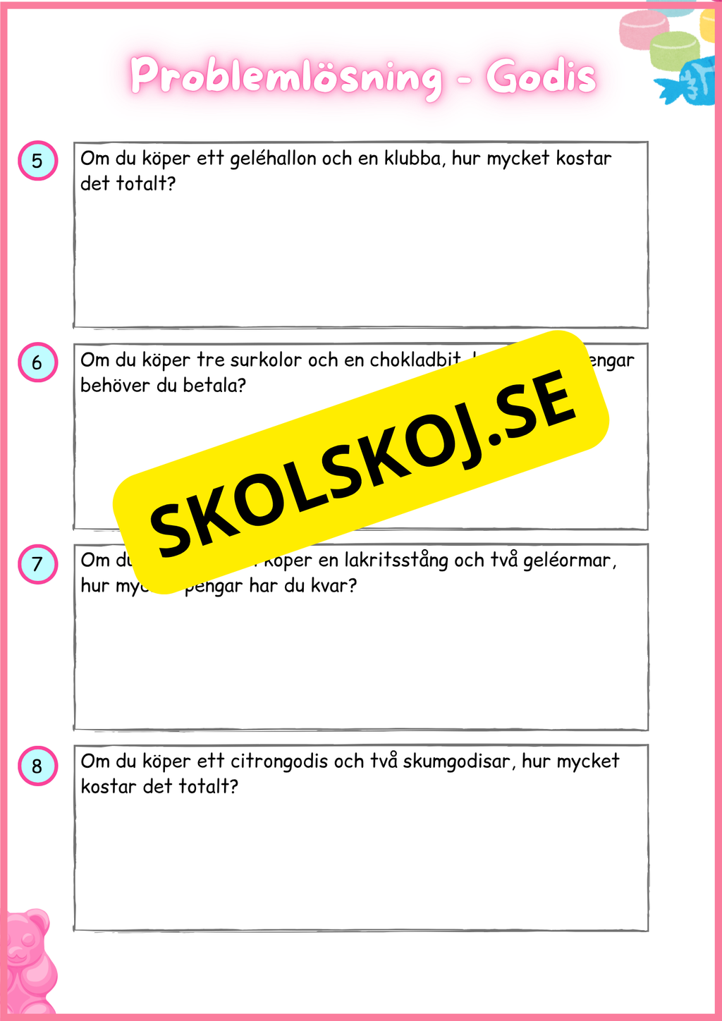 Problemlösning - Godis