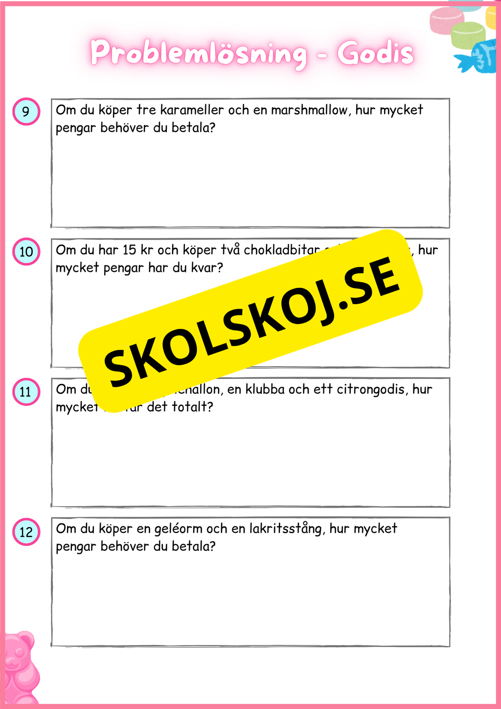 Problemlösning - Godis