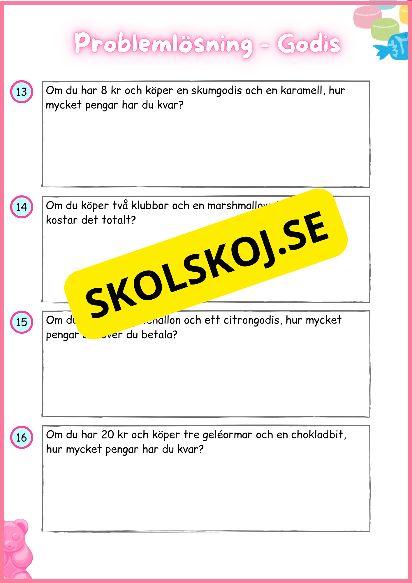 Problemlösning - Godis