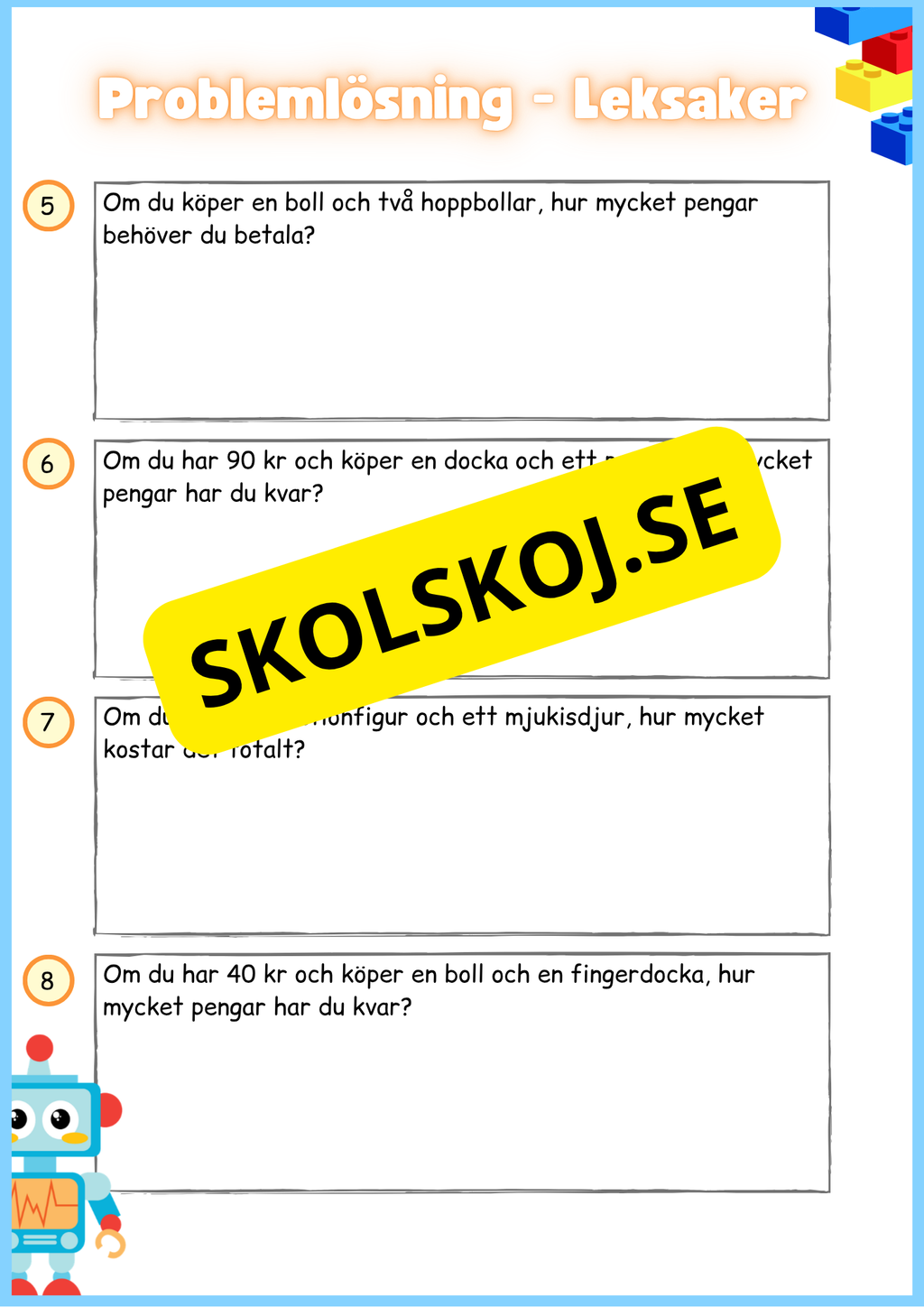 Problemlösning - Leksaker