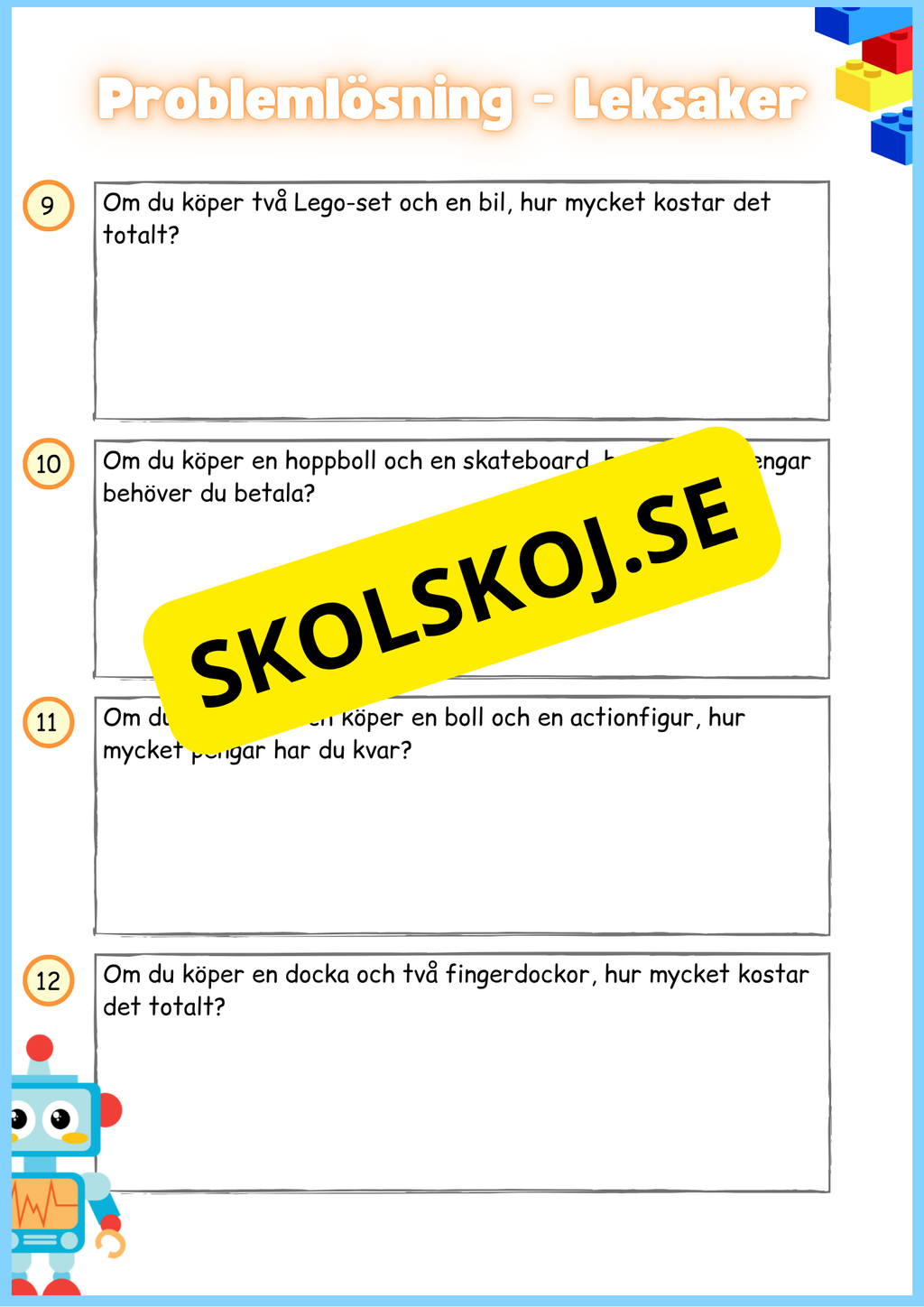Problemlösning - Leksaker