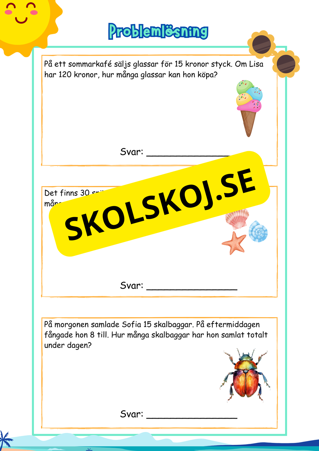 Problemlösning - Sommarhäfte