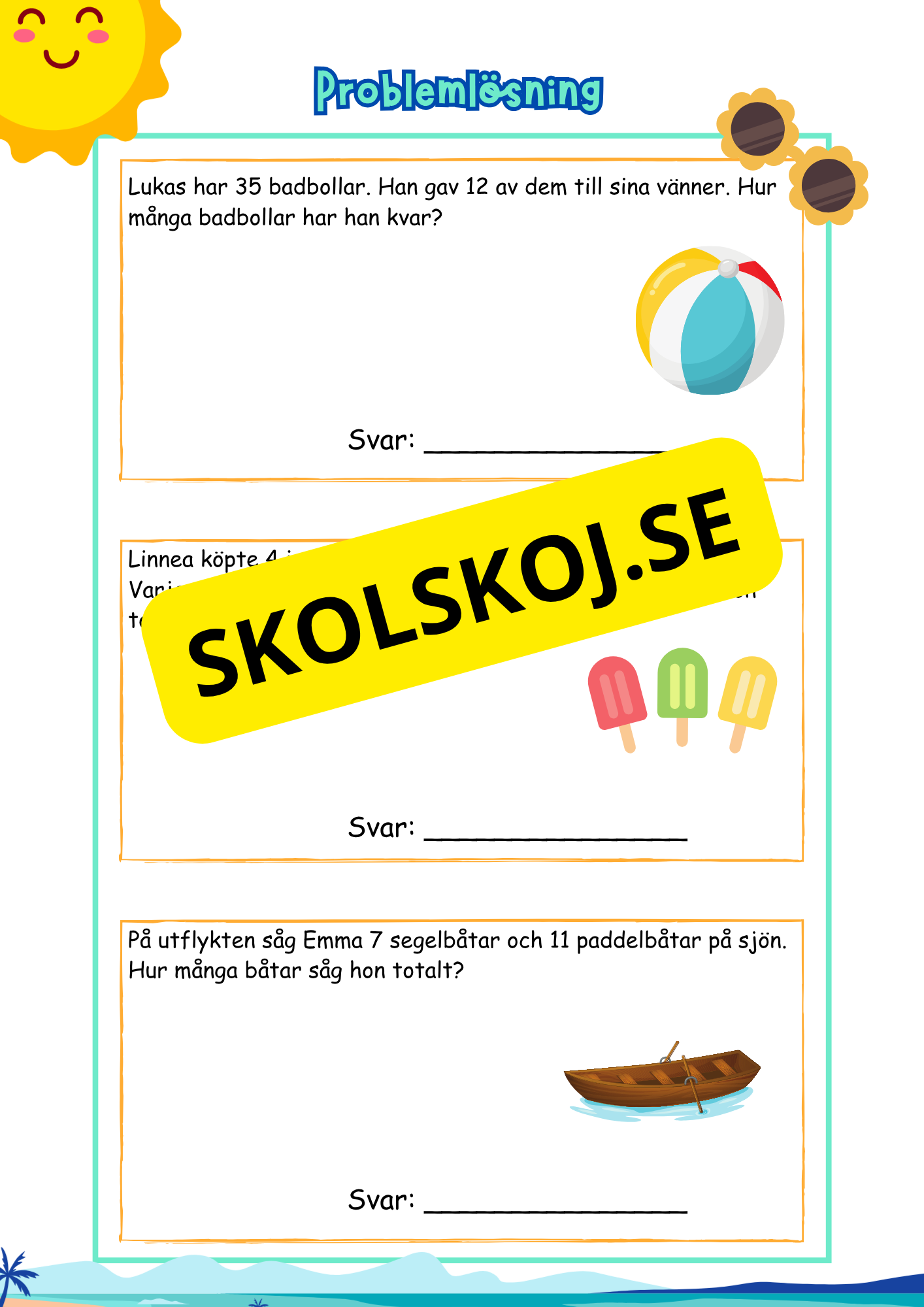 Problemlösning - Sommarhäfte