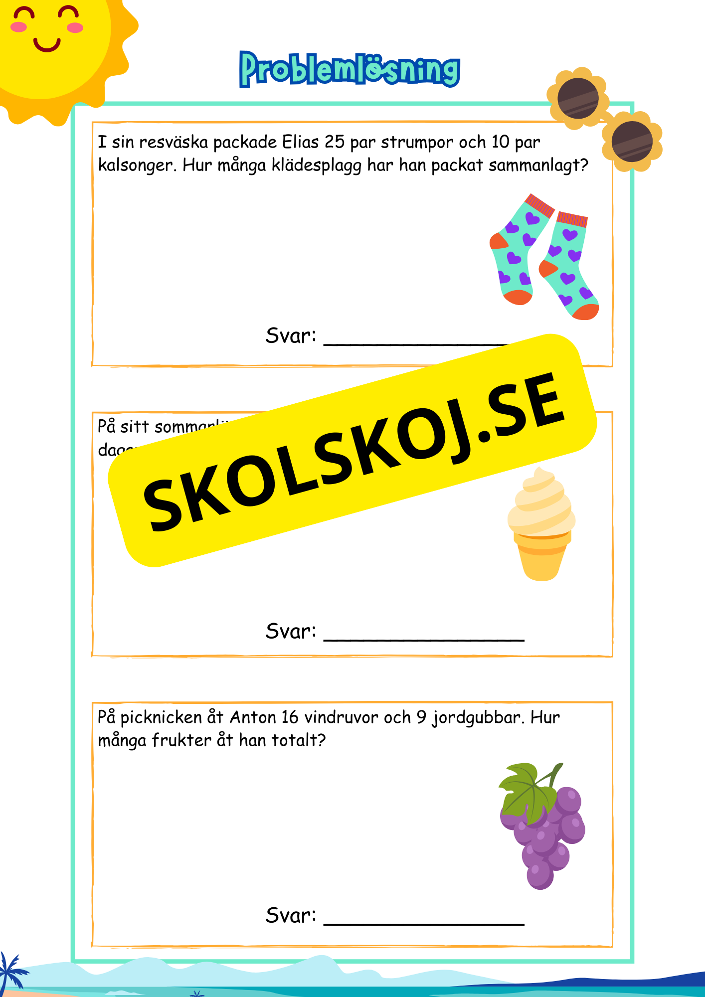 Problemlösning - Sommarhäfte