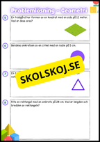 Problemlösning Geometri Årskurs 4 - 6