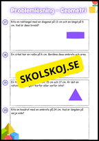 Problemlösning Geometri Årskurs 4 - 6