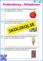 Problemlösning - Multiplikation - Årskurs 3 - 4