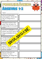 Problemlösning addition och subtraktion åk 1 - 2