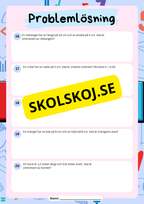 Problemlösning åk 4 - Blandade uppgifter