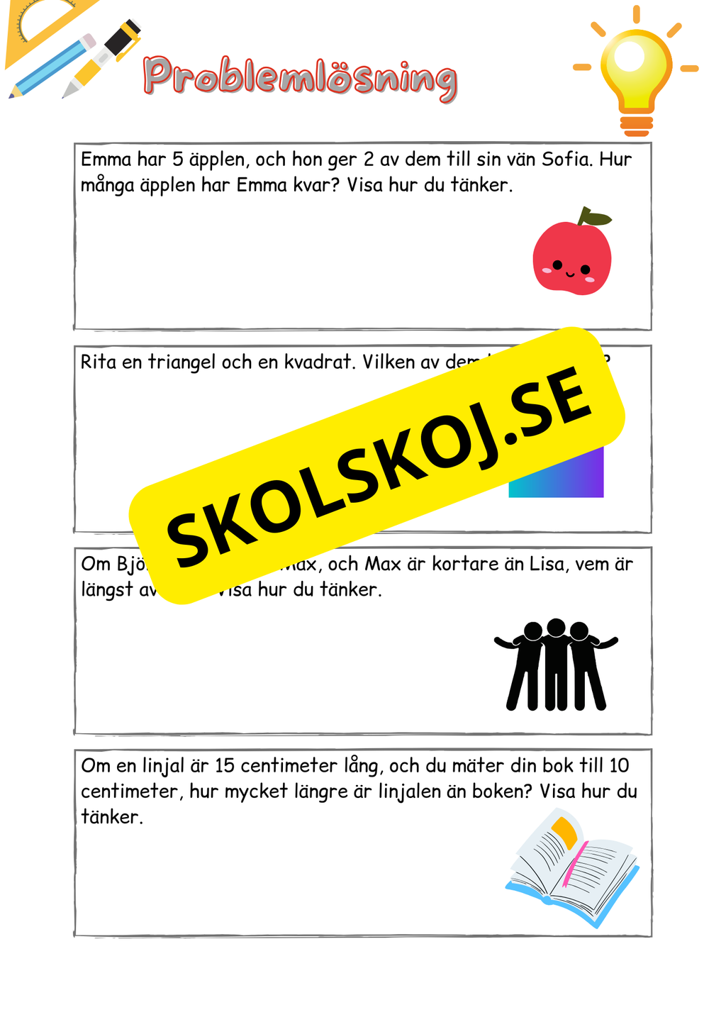 Problemlösning - Årskurs 1 - 2