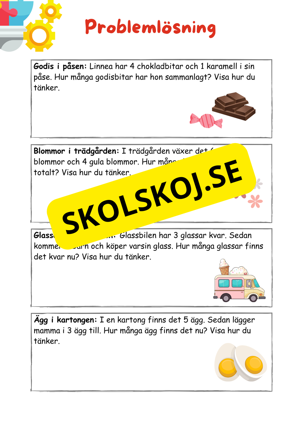 Problemlösning - Årskurs 1 - 2