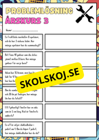 Problemlösningsuppgifter - årskurs 3 - Häfte