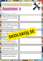 Problemlösningsuppgifter - årskurs 3 - Häfte