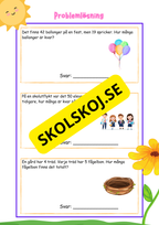 Problemlösnings årskurs 3 - Häfte