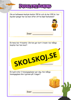 Problemlösning årskurs 2 - Halloween