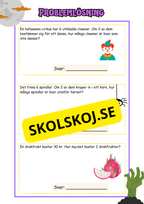 Problemlösning årskurs 2 - Halloween