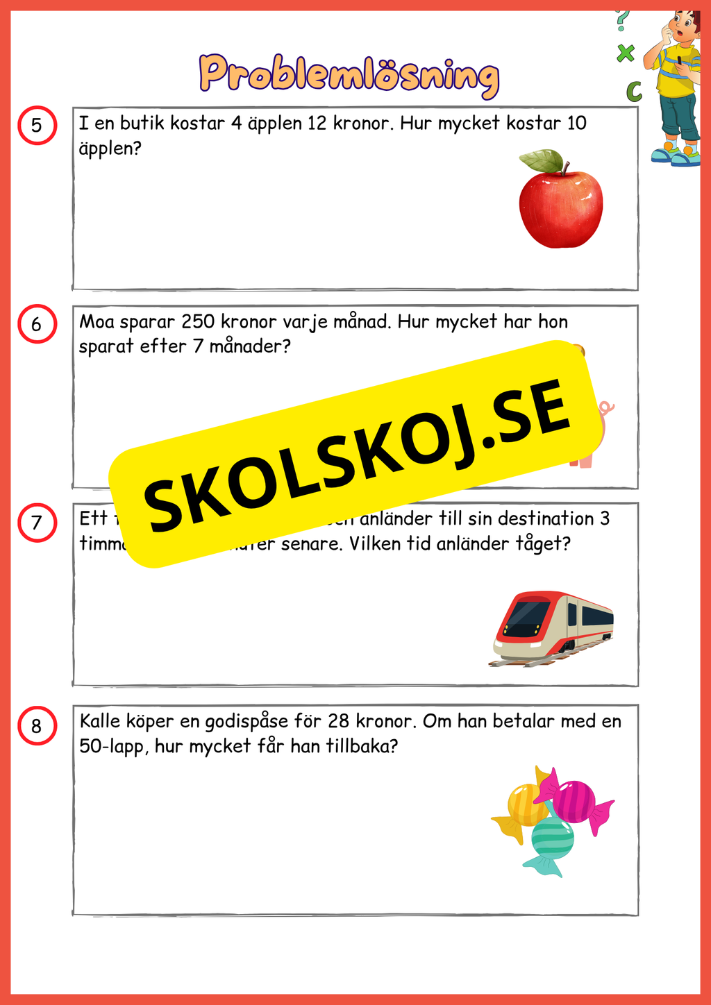 Problemlösnings - Årskurs 6