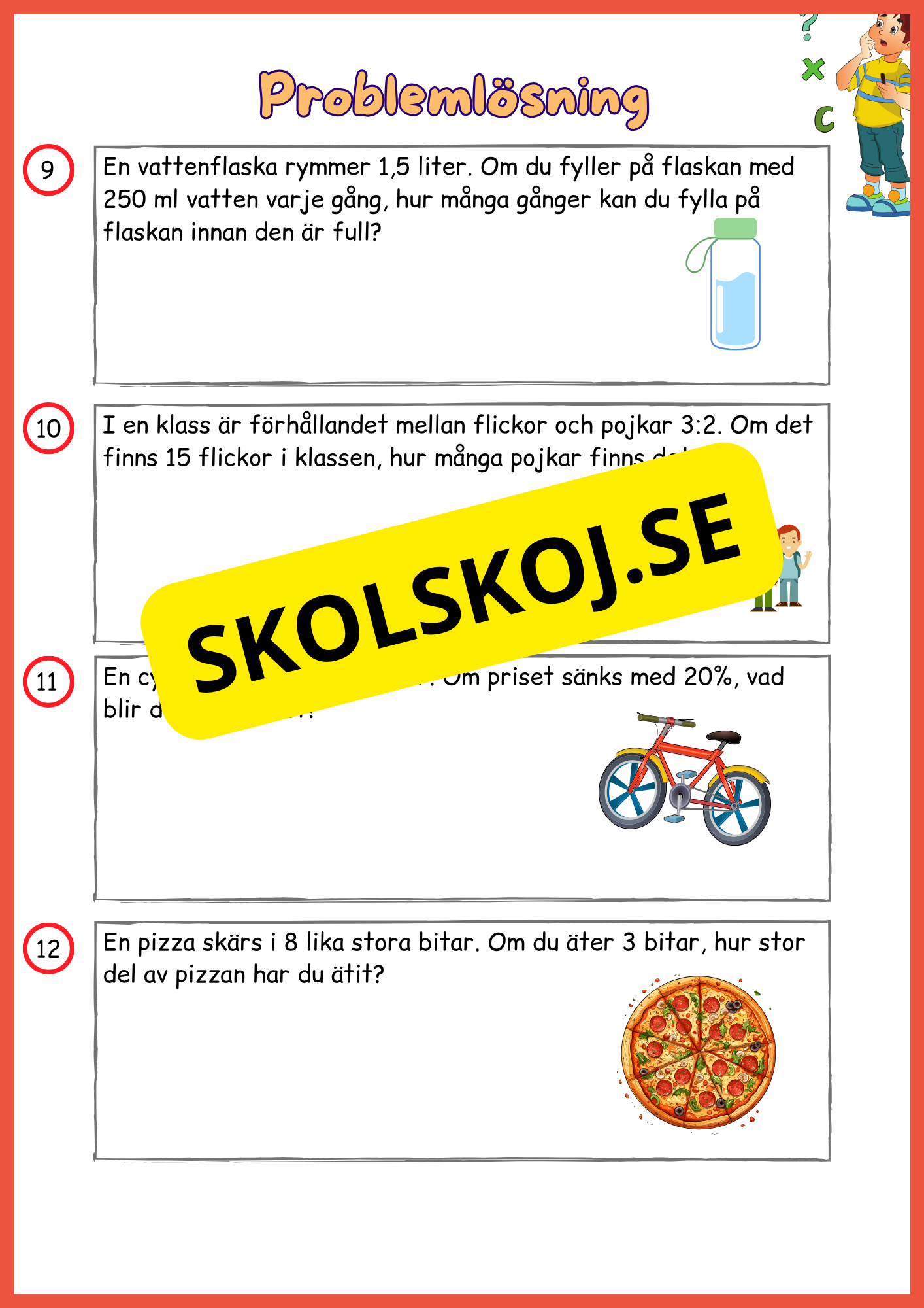 Problemlösnings - Årskurs 6