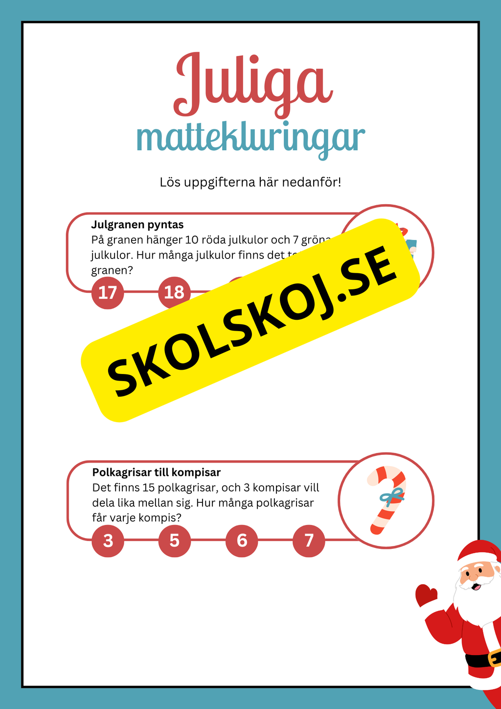 Problemlösning - Årskurs 2- 3