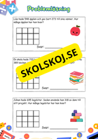 Problemlösning - Subtraktion med uppställning
