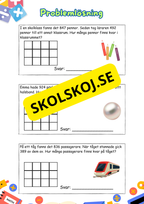Problemlösning - Subtraktion med uppställning