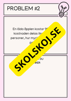 Problemlösningsuppgifter - Årskurs 6 - 7