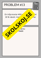 Problemlösningsuppgifter - Årskurs 6 - 7