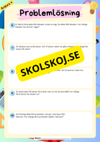 Problemlösningsuppgifter - Årskurs 4