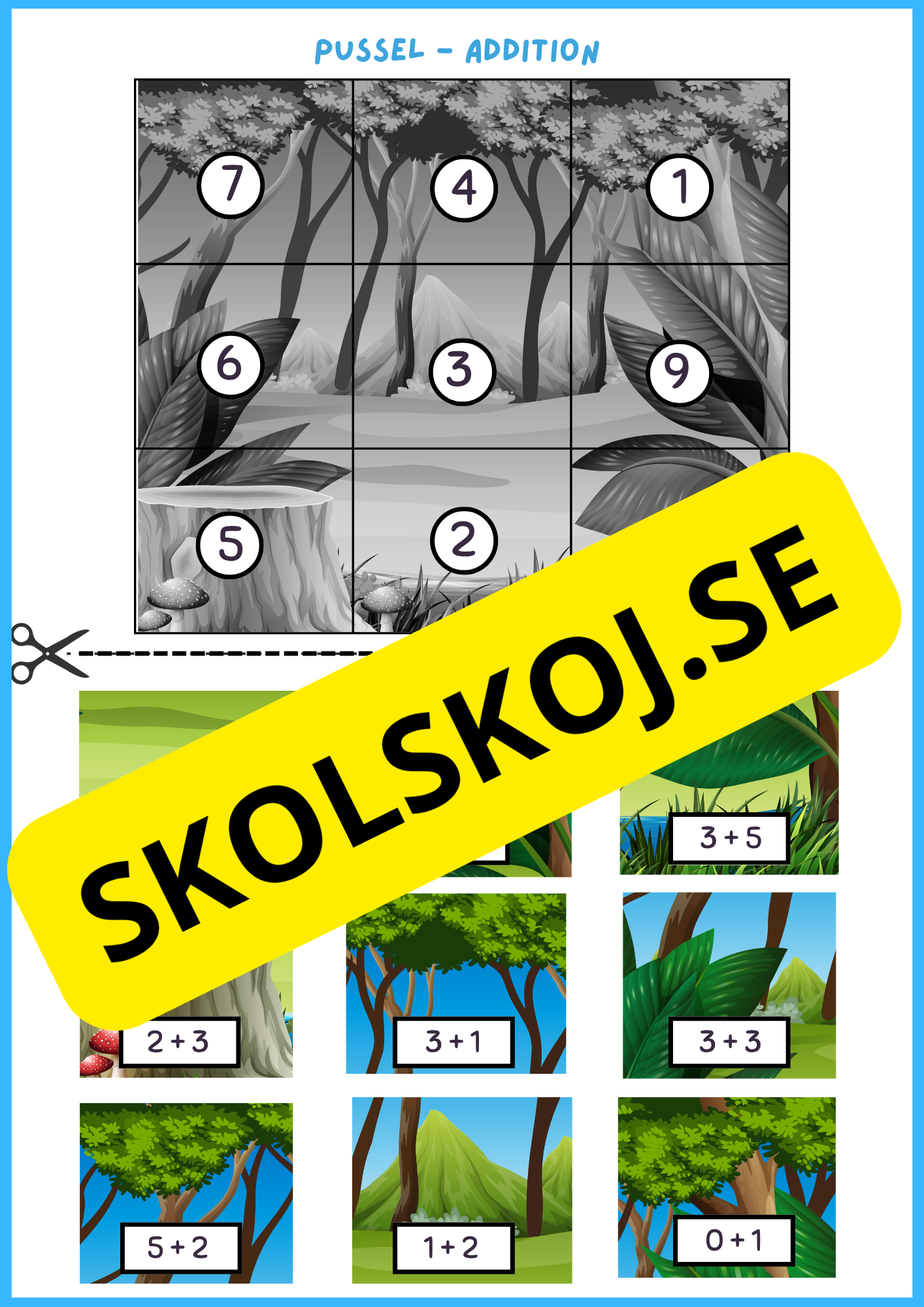 Pussel - Addition och subtraktion