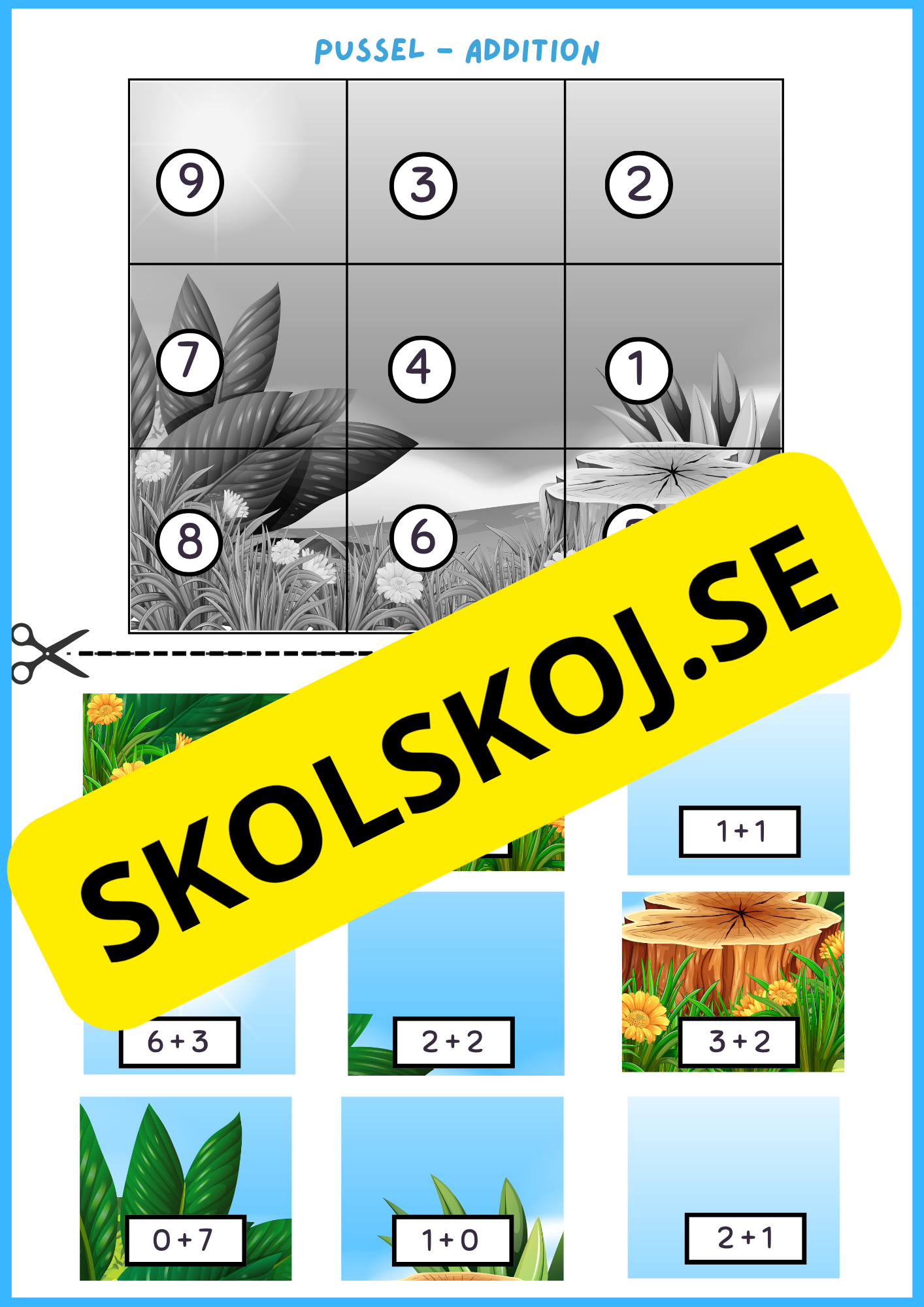 Pussel - Addition och subtraktion