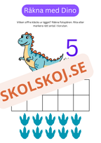 Räkna med Dino – Tal 0–10