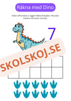 Räkna med Dino – Tal 0–10