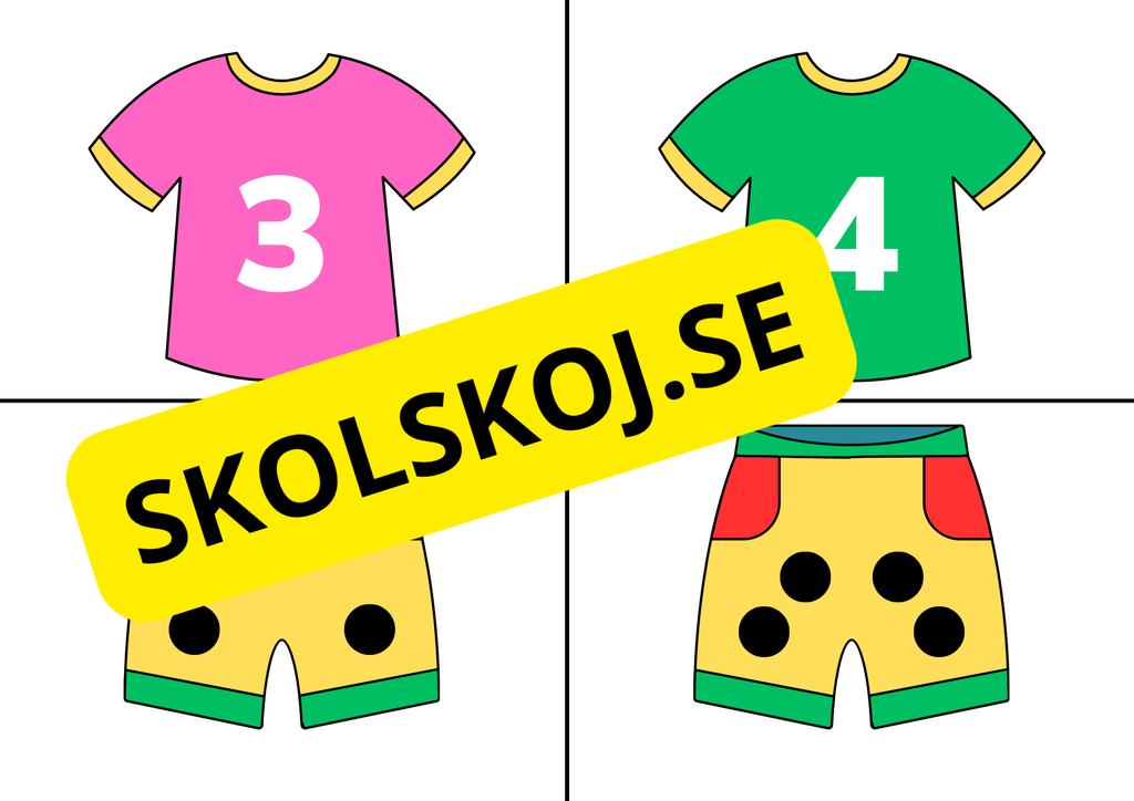 Räkna till 10 – Matematikflashkort