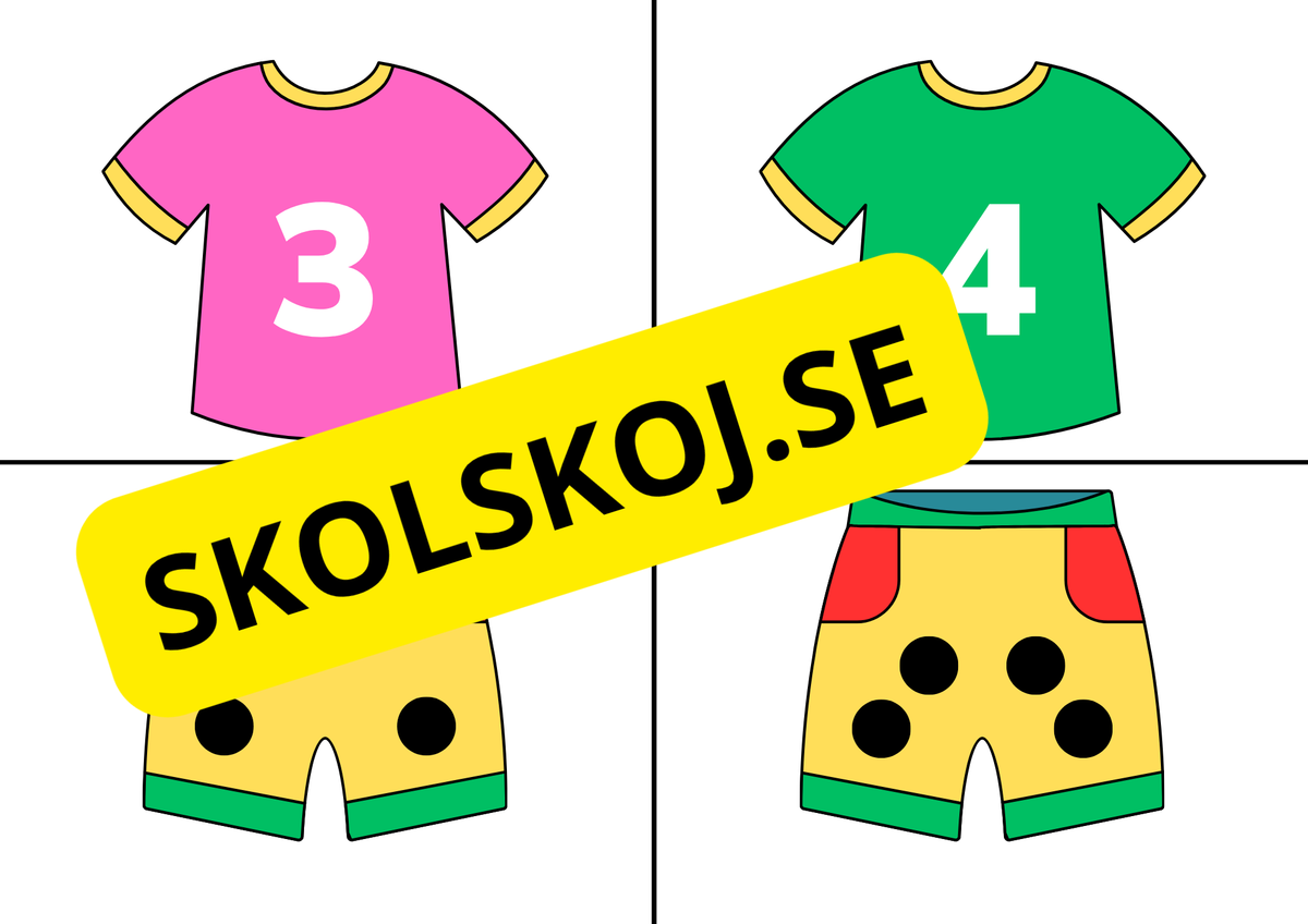 Räkna till 10 – Matematikflashkort