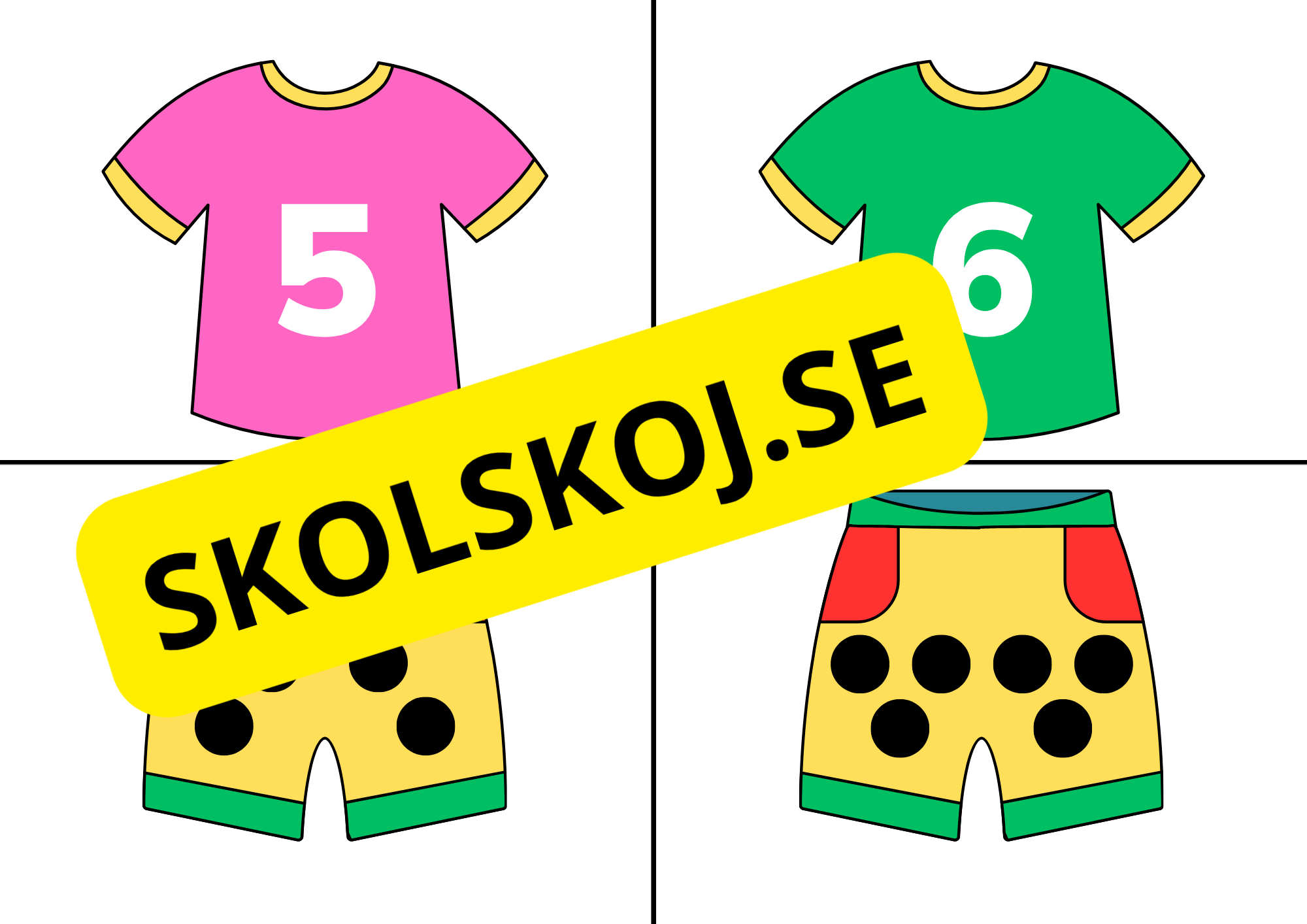 Räkna till 10 – Matematikflashkort