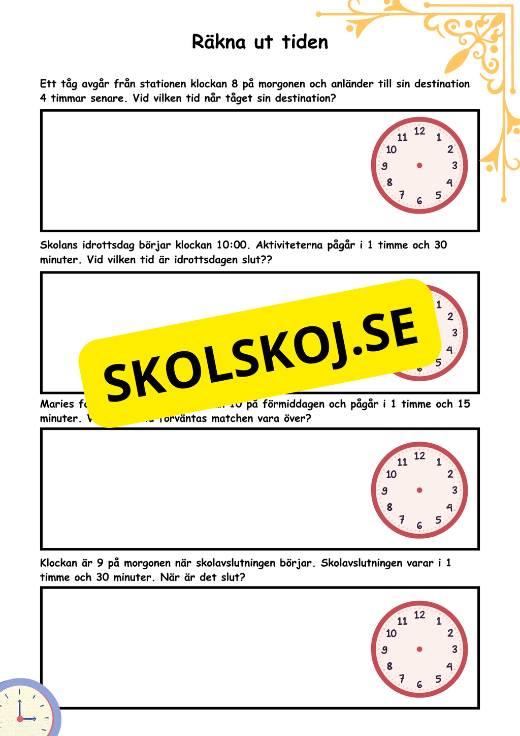 Räkna ut tiden