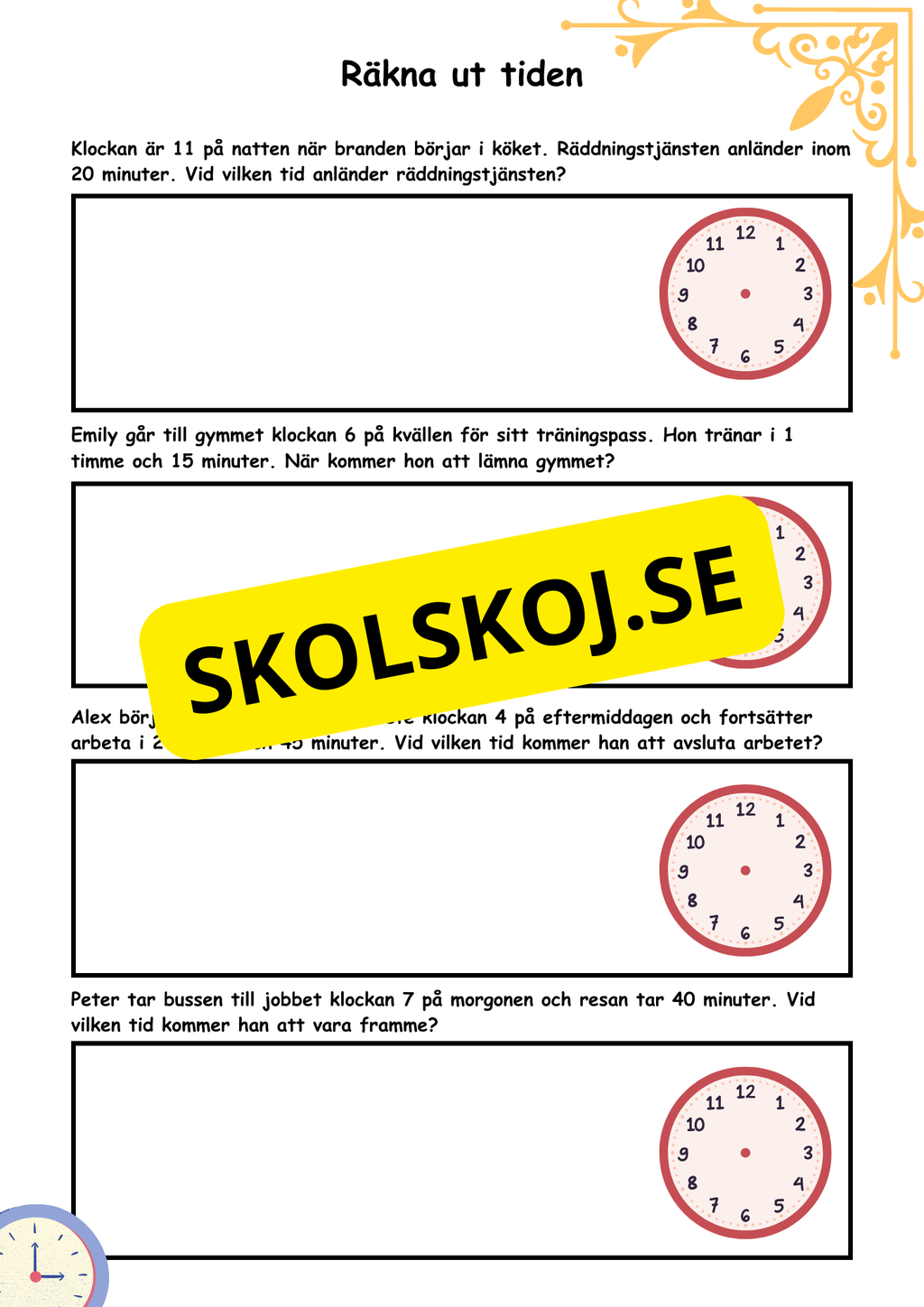 Räkna ut tiden