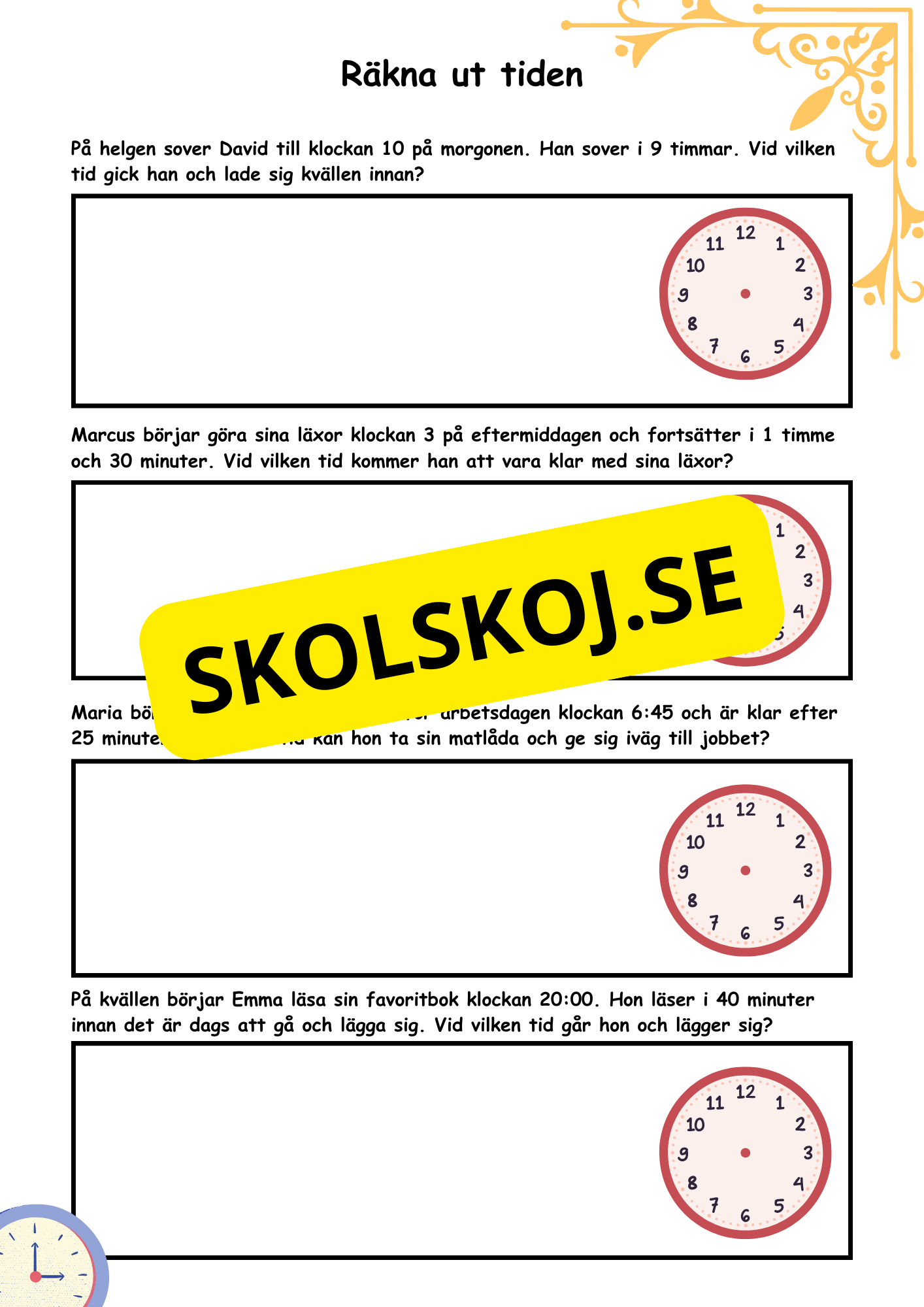 Räkna ut tiden