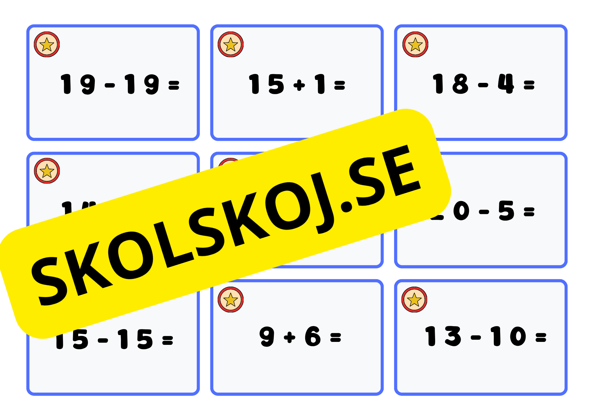 Räknespel – Addition och subtraktion