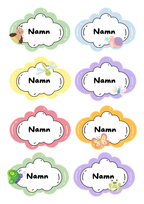 Namnlappar - Redigerbara