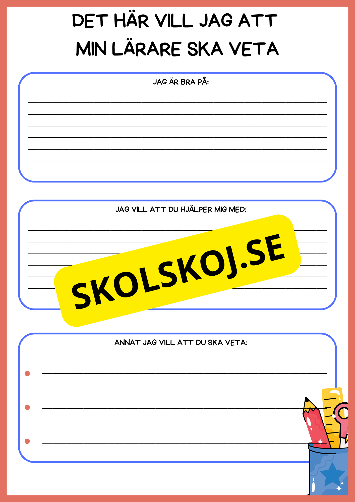 Reflektion av läsåret
